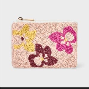 Floral Beaded pouch- A new day